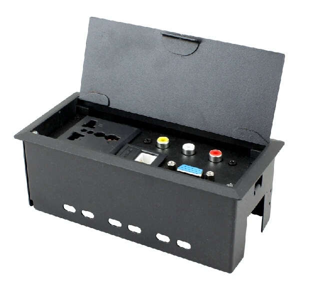 Universal RCA AV tabletop with VGA connector socket audiovisual service