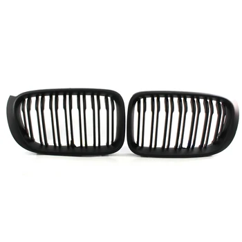 

Left Right Matte BLACK Front Grille Grill FOR BMW F25 X3 F26 X4 X4M LCI Facelift SUV 15-17 Twin Slat 51137367422，51137367421