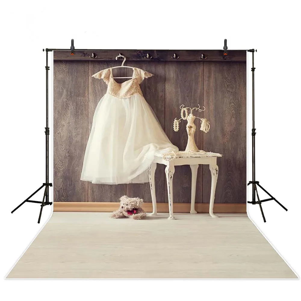 Photography-background-Wedding-dress-bear-Jewelry-celebration-newborn-princess-studio-customize-Allenjoy-backdrops_