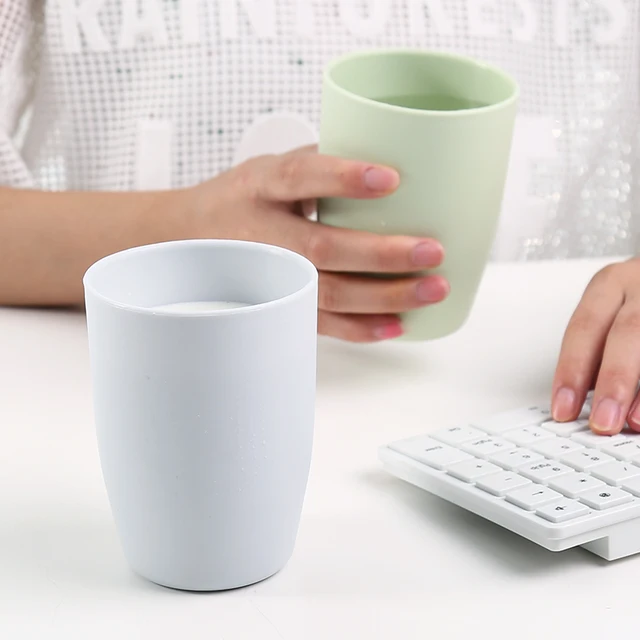 400ml Plastic Bathroom Tumbler Toothbrush Makeup Brush Holder Water 400ml Plastic Bathroom Tumbler Toothbrush Makeup Brush Holder Water Drinking Beer Milk Coffee Mugs For Sports