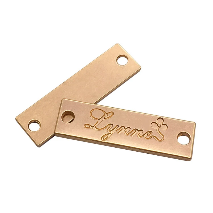

Custom Garment Metal Labels for Clothing metal tags for Brand handbags logo tags