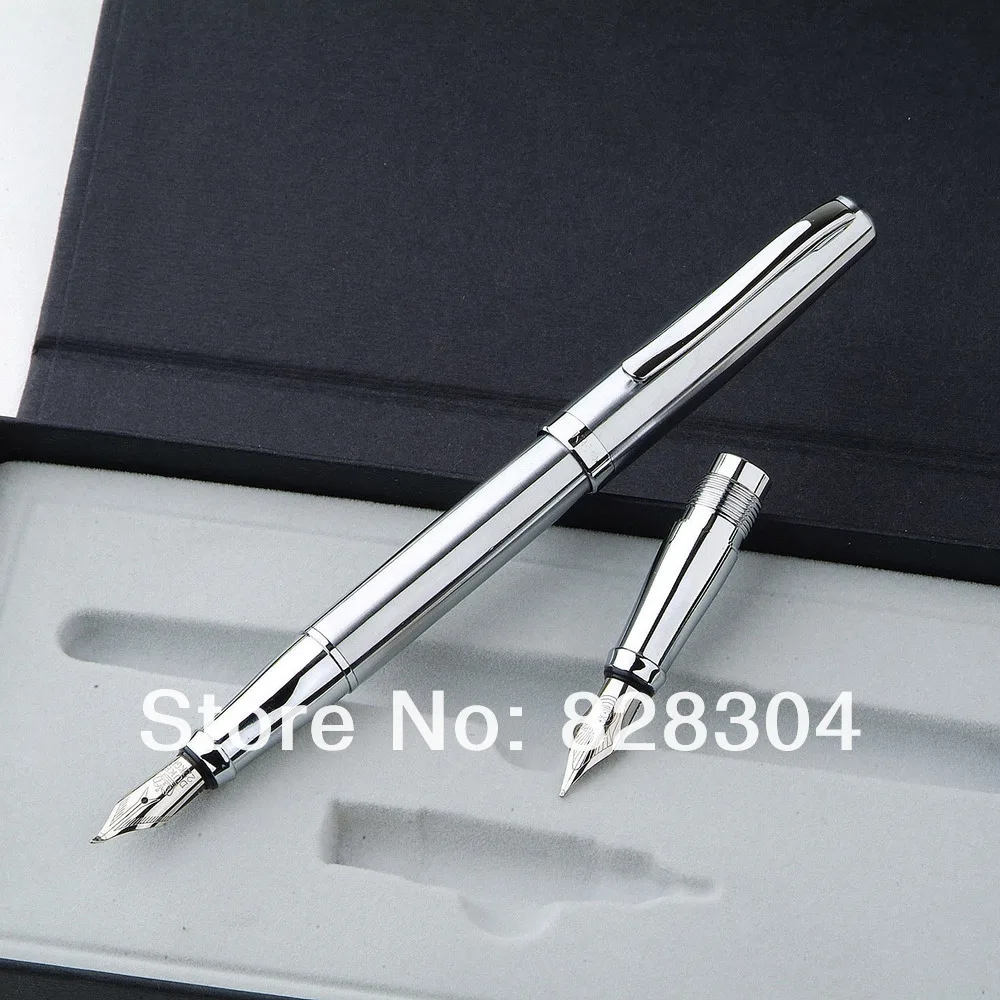 pen Duke 209 Double Nibs Steel Body Fountain Pen Brand New Office writing gift pen Free shipping