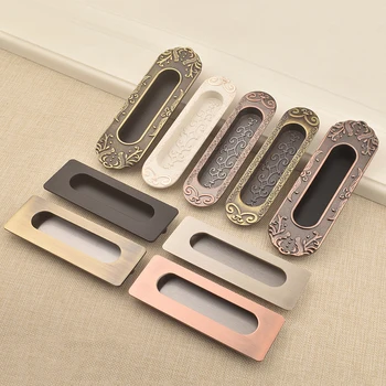 

Hidden Door Handles Zinc Alloy Tatami Recessed Pull Sliding Door Handles Bedroom Cabinet Handle Furniture Handle Hardware