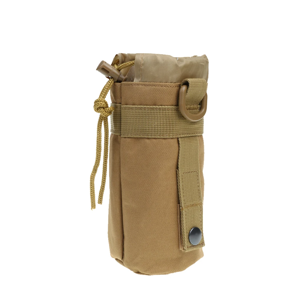 Molle Water Bottle Pouch Kettle Bag Holder Outdoor Sports Fishing Hunting Tactical Military Water Bottle Bag Waterproof Nylon