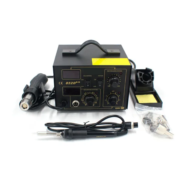 

High Quality 852D++ 220V ReWork Station Soldering iron Electric ReWork Station with Nozzles