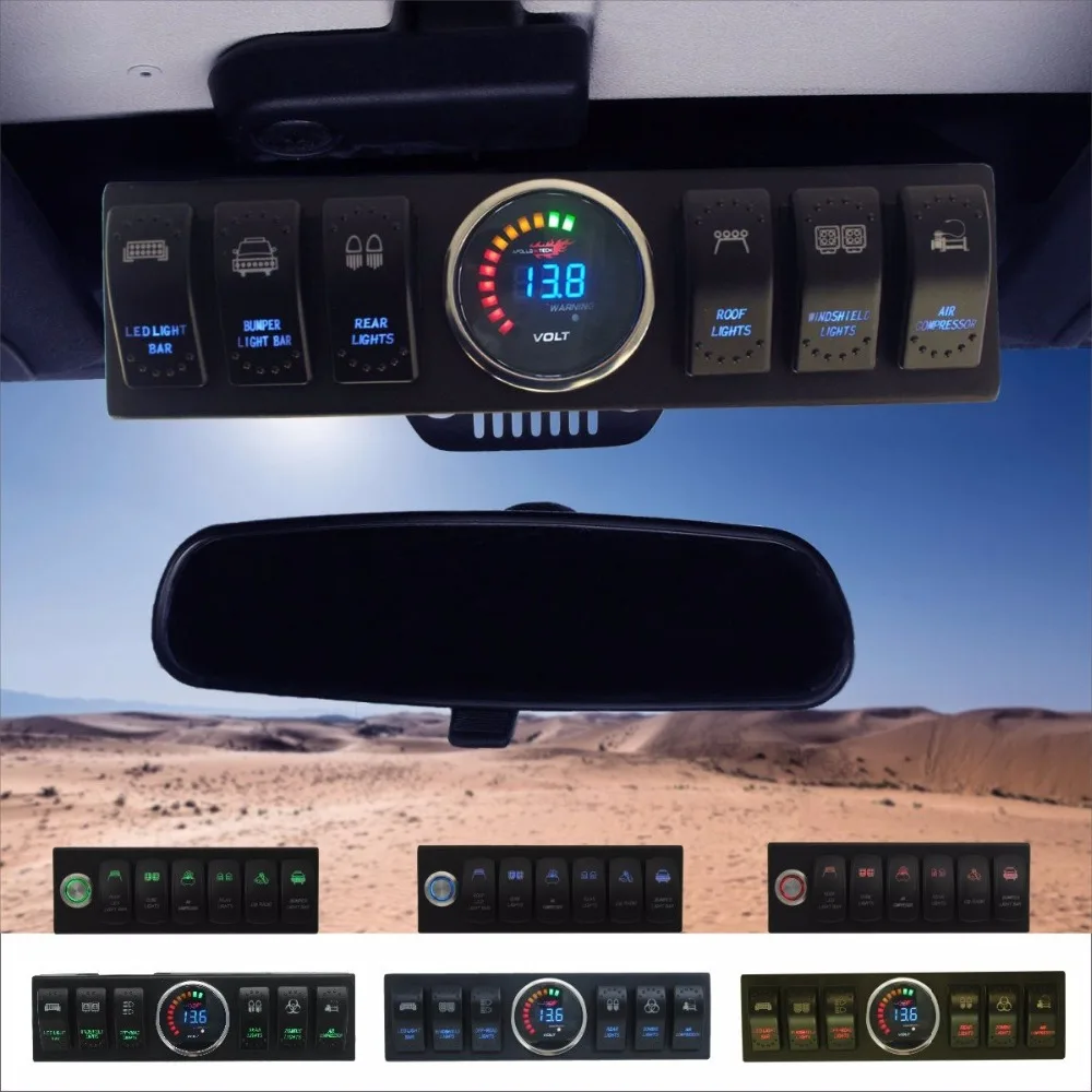 Wrangler JK &amp JKU 2007-2018 Накладные 6-переключатель Pod/Панель с Управление и источник