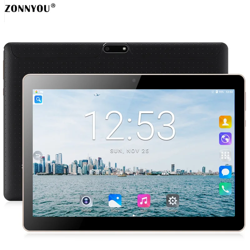  10.1 inch Tablet PC Android 7.0 3G Phone Call Dual SIM Card Octa Core 4GB/64GB Wi-Fi Bluetooth GPS 