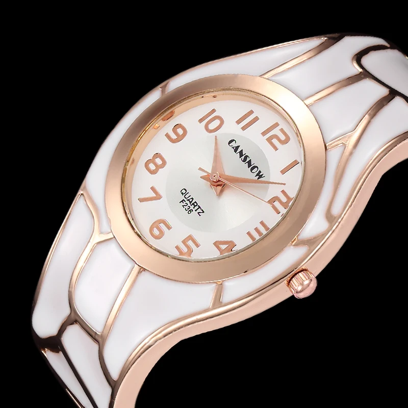 Reloj mujer модные женские часы relogios стальные белые эмалированные Золотые женские широкие наручные часы кварцевые часы люксовый бренд браслет