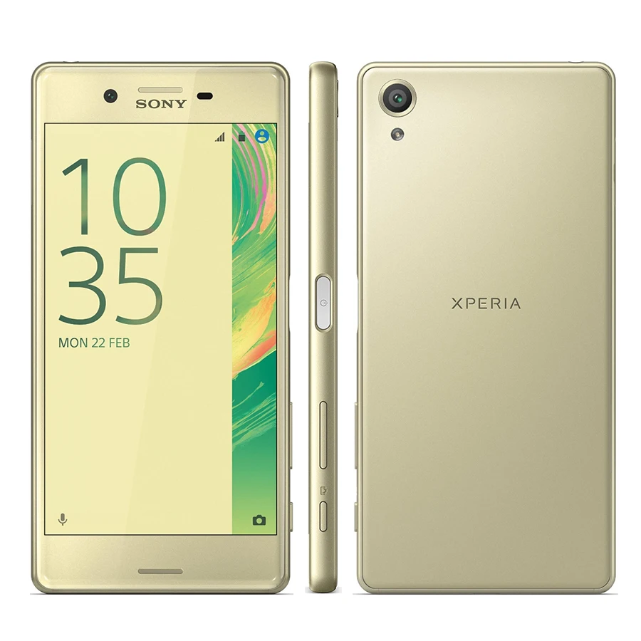 Мобильный телефон sony Xperia X F5121, 4G LTE, 5,0 дюймов, 3 Гб ОЗУ, 32 Гб ПЗУ, 2620 мАч, МП камера, отпечаток пальца, одна sim-карта