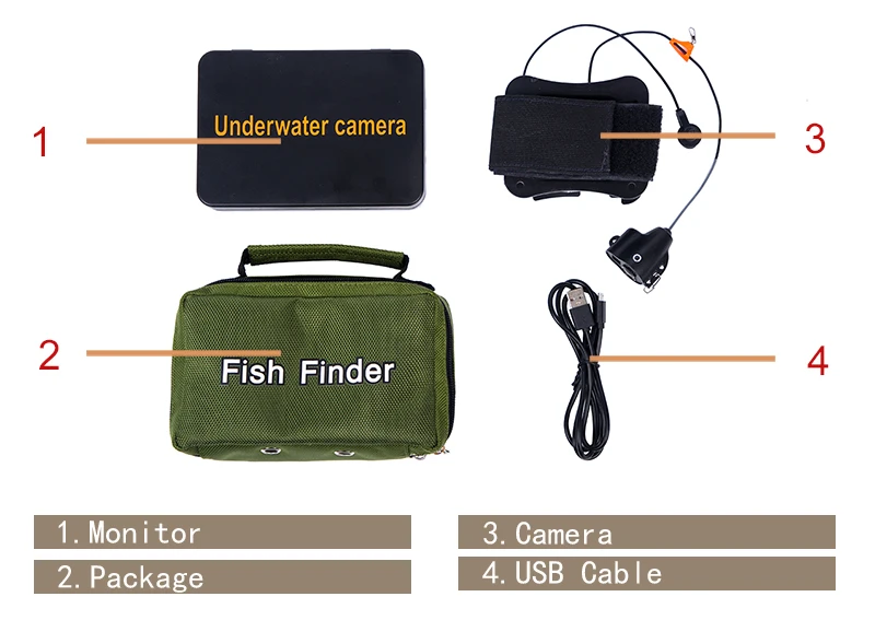 WF15 15 м рыболокатор подводная камера для подледной рыбалки " ЖК-монитор камера для рыбалки с температурой, направлением, глубиной дисплея