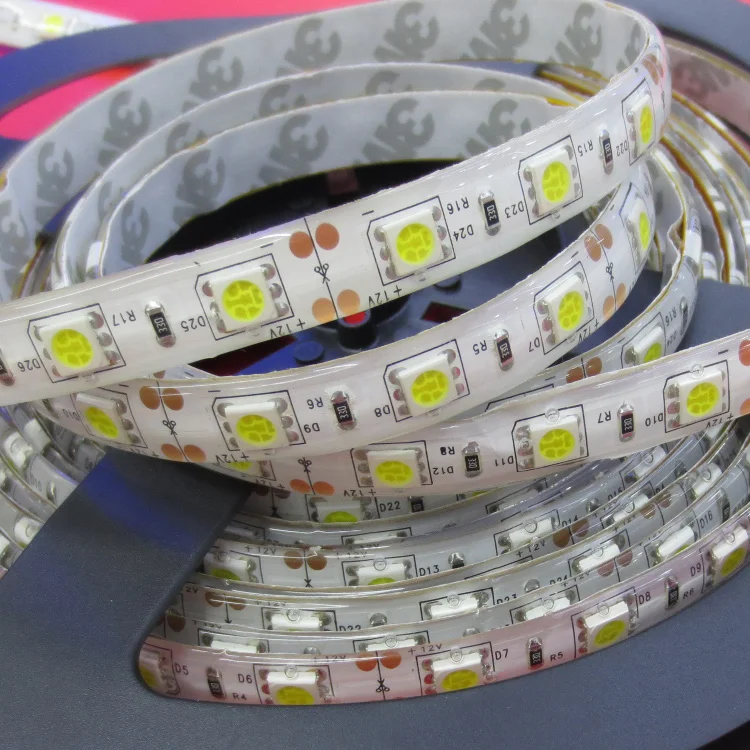 Новая светодиодная RGB лента 5050 DC12 в 60 светодиодный s/m 5 м/лот гибкая