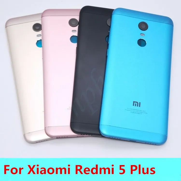 Для Xiaomi Redmi 5 Plus(MEE7) Запасные части Задняя крышка батареи корпус+ боковые кнопки+ камера вспышка Замена объектива