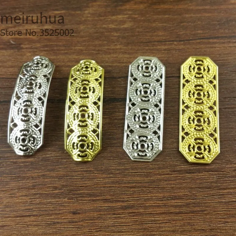 

20 pieces / lot Decoration box Filigree flower Slice Charms base Setting Jewelry DIY Components Findings122914