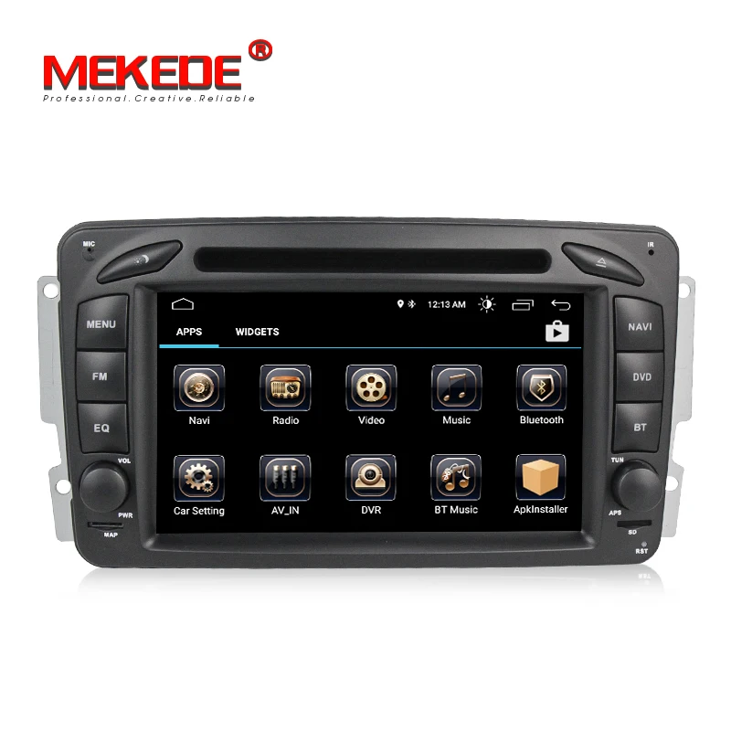 Discount 2din 2 DIN Fit for Mercedes/Benz Clk W209/W203/W168/M/ML/W163/Viano/W639 Android 8.1 car dvd radio player support gps navigation 1