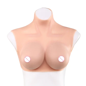 

D Cup Silicone Breast Forms For Crossdresser Transgender Shemale Liquid Silicone Filling Bodysuit for Crossdresser Fake Boobs