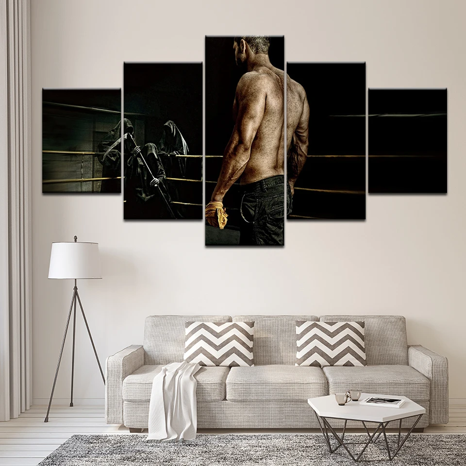 Canvas Painting Boxing Fight sport 5 Pieces Wall Art Painting Modular