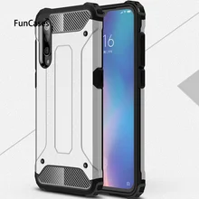 Xiao mi mi 9 케이스 6.39 "mi 9 shockproof armor 고무 실리콘 하드 케이스 xio mi 9 back cover fit xiao mi mi 9 back shell(China)