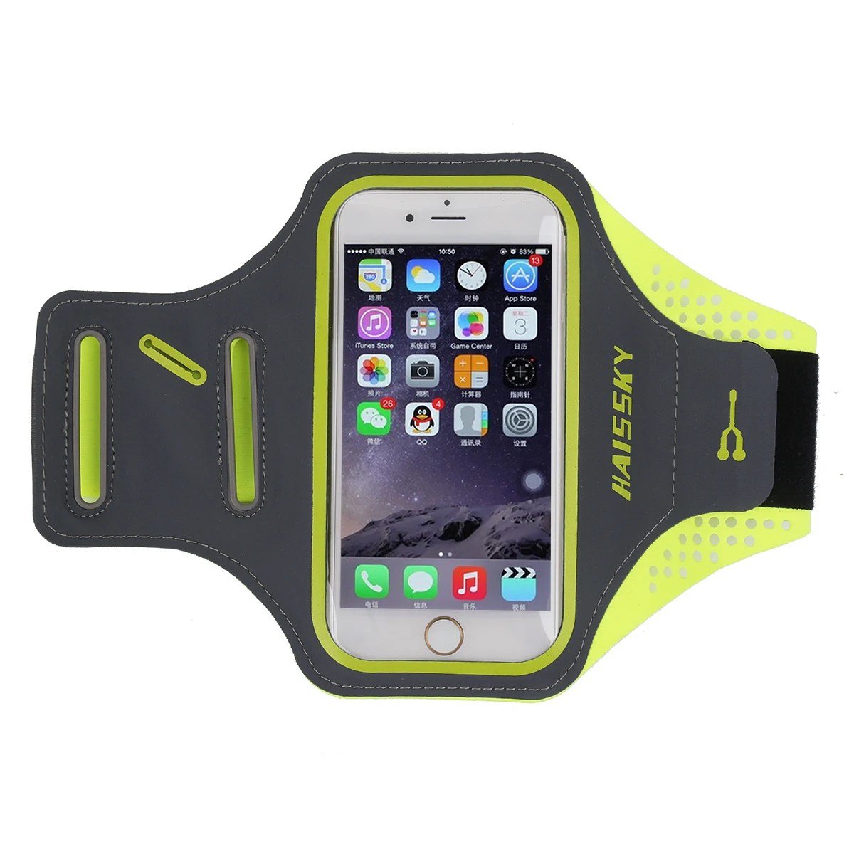 Спортивная повязка Haissky для iPhone X, 8, 7 Plus, 6, 6 S, сенсорный экран, для бега в спортзале, чехол на руку для samsung S9, S8, huawei, P20, P10, P9 Lite