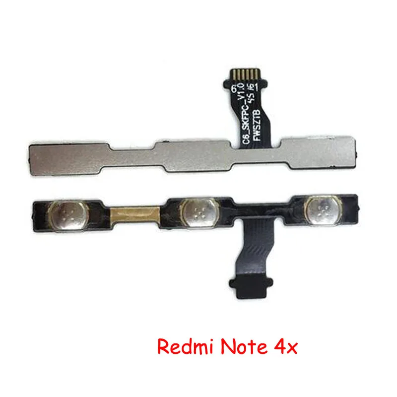 Новый гибкий кабель с кнопкой включения и громкости для Xiaomi Redmi 3 3S 4 Pro 6 4X 4A 5A Note 2