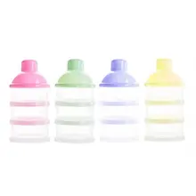 Портативная детская молочная смесь, диспенсер для еды, контейнер для хранения, коробка для конфет для маленьких детей, три сетки, коробка для хранения еды