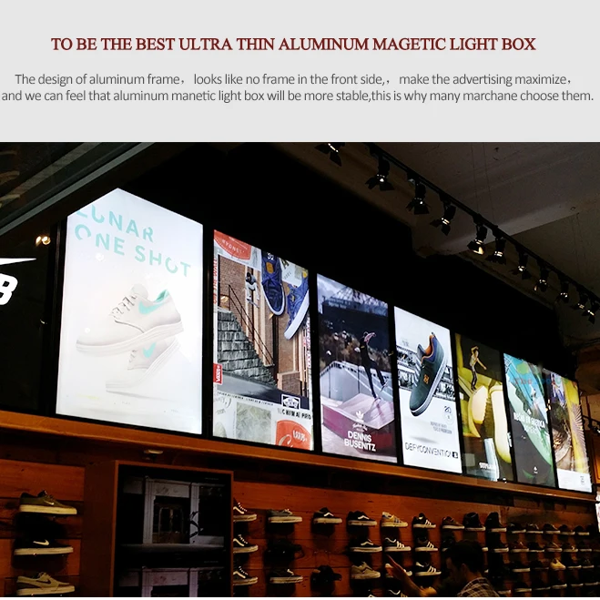 Nike advertising led light box 