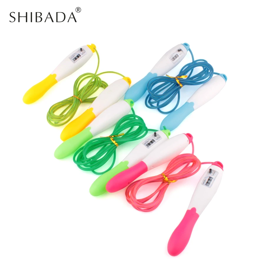 Shibada Crossfit Boxing Jump Rope Training Workout Counter Automatic Digital Speed Rope Exercise Skipping Rope Jump Fitness