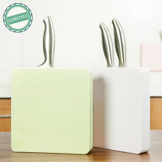 Kitchen Wall Mounted Pantry Storage Rack Organizer Knife Scissor Kitchen Wall Mounted Pantry Storage Rack Organizer Knife Scissor Slot Holder Shelf Block Plastic Stand