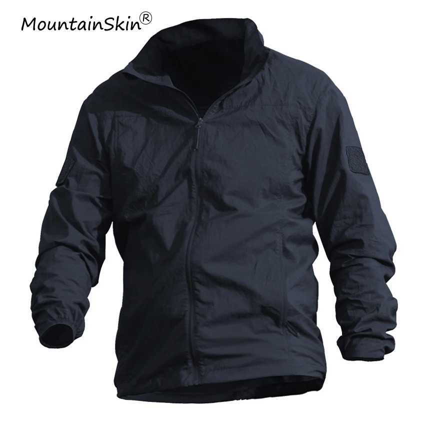 

Mountainskin Men's Summer Military Skin Jackets Army Quick Dry Breathable Outerwears Windproof Ultra-light Coats Brand LA677