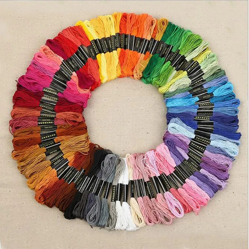 

1Set 50pcs The Unique Style 100 Cross Stitch Cotton Embroidery Thread Floss Sewing Skeins Craft 50 Different Colors