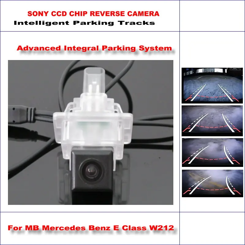 Intelligent Parking Tracks Car Rear Camera For Mercedes Benz E Class W212 Backup Reverse NTSC RCA