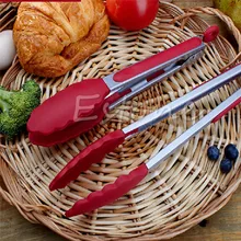 BBQ Tools Barbecue Cooking Tools BBQ Grill Utensils Outdoor Plastic Silicone Stainless Steel Tongs Kitchen Gadgets