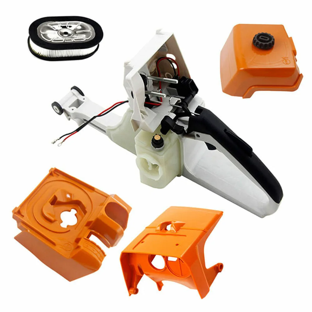 

1pc Air Filters Gas Tank Shell Air Filter Shield Top Cover For Stihl MS440 044 Chainsaw Parts With Filter Base