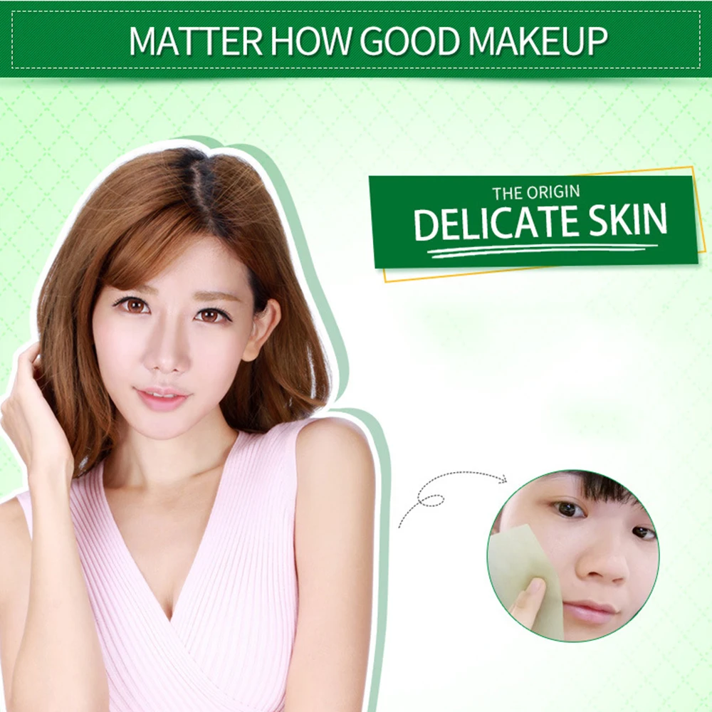 

100PCS Oil Control Film Professional Facial Blotting Paper Face Absorbing Sheet Oil Absorbing Film Face Clear and Clean TSLM1