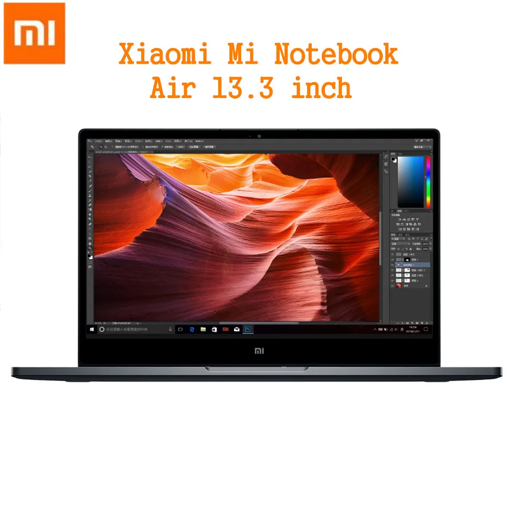 Xiaomi Mi ноутбук Air 13,3 Windows 10 ноутбук ПК Intel Core i5-8250U 2,5 ГГц 8 Гб ram 256 ГБ SSD датчик отпечатков пальцев двойной WiFi