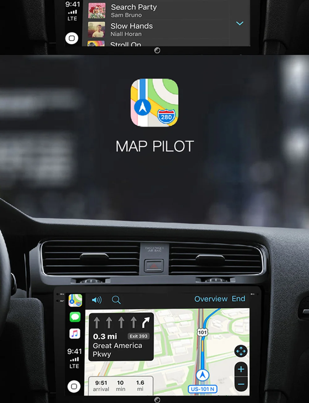 Новое поколение USB CarPlay Dongle для Android Мультимедиа gps радио со встроенным микрофоном Siri Голосовое управление CarPlay и Android Auto