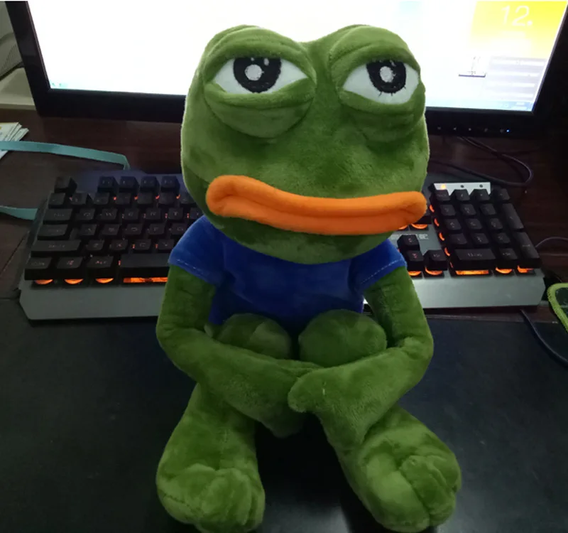 42cm Green Sad Frogs Plush Animal Soft Doll for Children Birthday Gift Stuffed Frog Gift Home 1 42cm Green Sad Frogs Plush Animal Soft Doll for Children Birthday Gift Stuffed Frog Gift Home 5