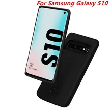 Для samsung Galaxy S10 Батарея случае Зарядное устройство Чехол Smart 6000 Mah Мощность банка для samsung S10 Батарея случае
