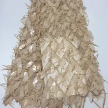 Новое поступление высокого класса Пользовательские двусторонние пайетки Тюль Ткань модное платье кружева для шоу