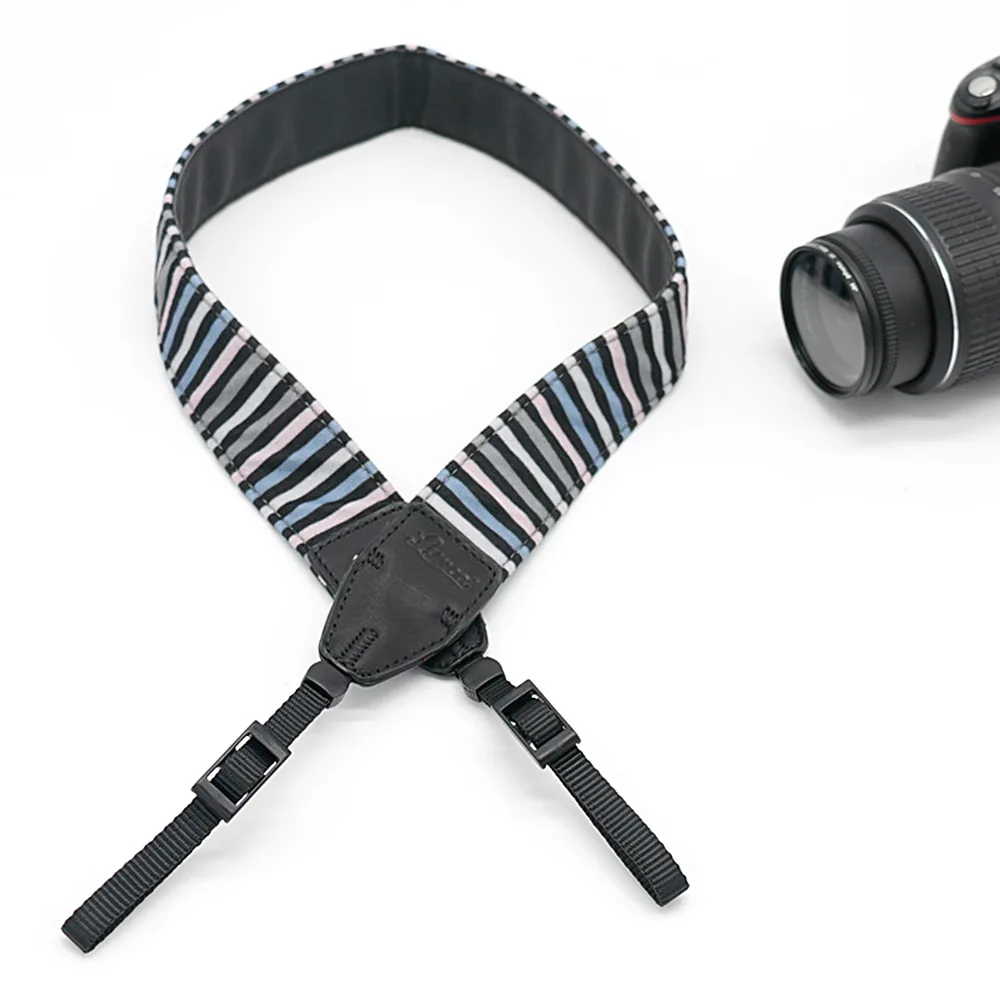 

Color Striped LE-06 Camera Shoulder Strap For SLR DSLR For Canon Nikon Sony Camera