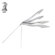 SY металлический кривой нож зубы кальян Тонг уголь для кальяна щипцы уголь зажимы запирающие щипцы 160 мм с фольгой Дырокол ногтей