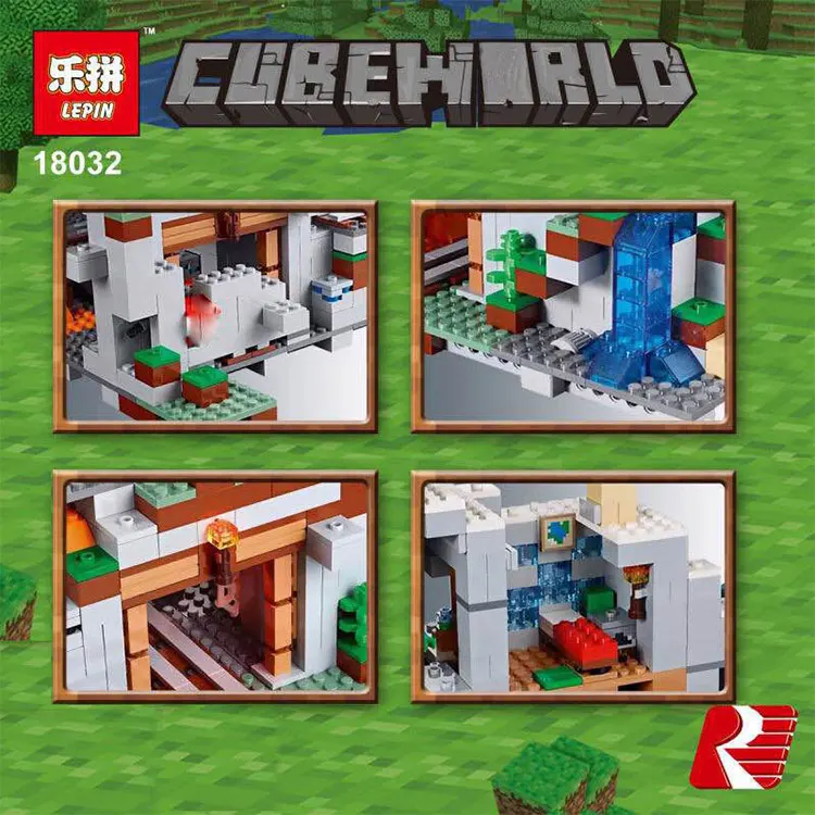Blocos construção blocos tijolos miniecraft 2932 Tipo de Bloco de Plástico : Blocos Autotravantes