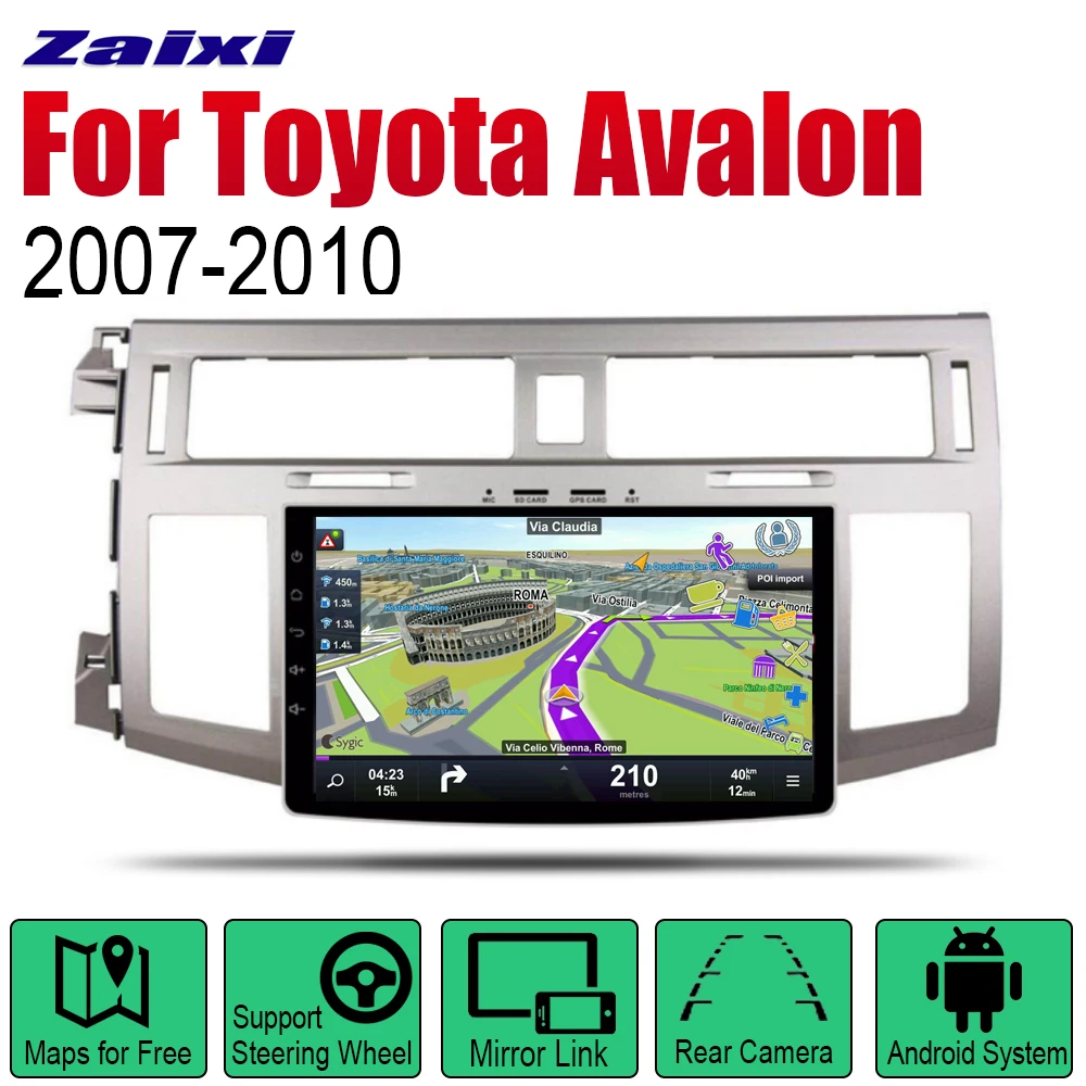 

ZaiXi Android Car GPS Navi for Toyota Avalon 2007~2010 player Navigation WiFi Bluetooth Mulitmedia system audio stereo EQ
