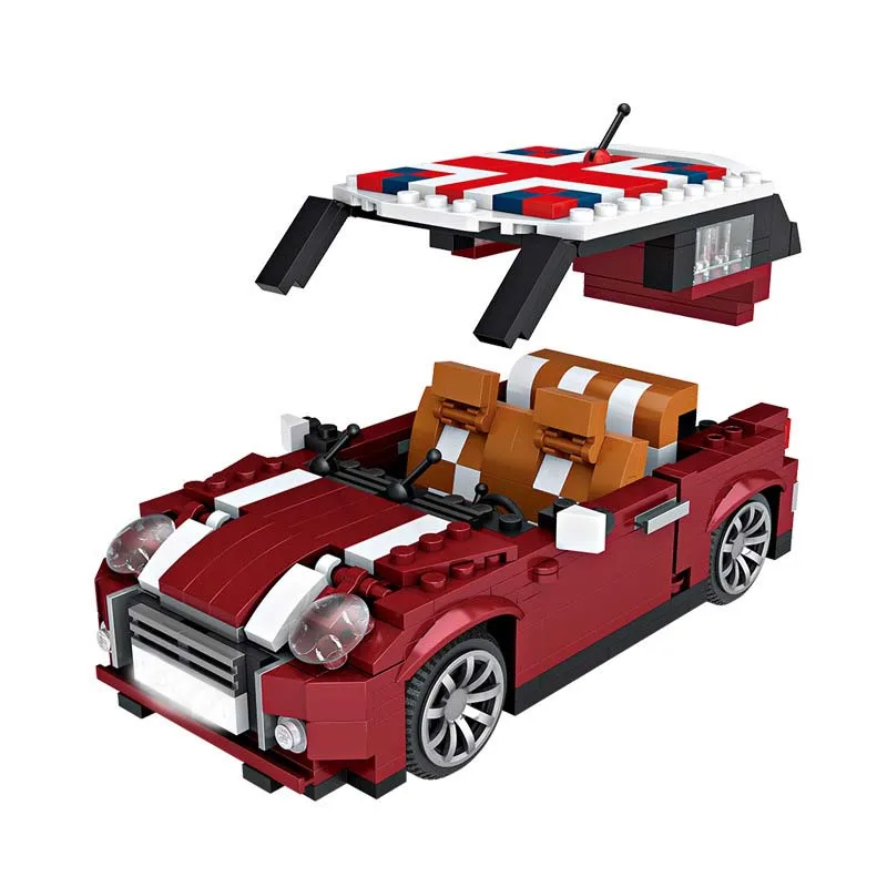 Mini Blocks Technic Car Model Bricks Building Blocks Creator Plastic Assembly Toys For Children Educational Gifts Diy