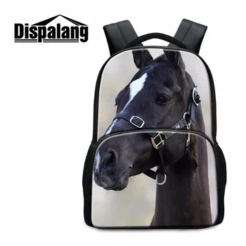 

Youth Animal Laptop Backpacks for Children Large Capacity Horse Pattern School Bags for Boys Cute Bookbag for Teen Girls Mochila