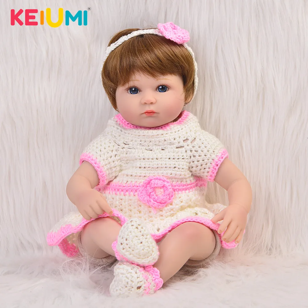 Лидер продаж 43 см Brinquedos Bebe Reborn Baby Doll 17 "модная одежда для девочек Мягкие силиконовые винил новорожденных куклы Playmates подарки на День Рожде