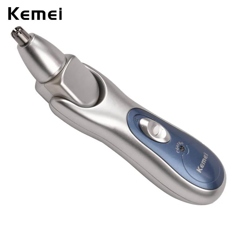 

Kemei 2in1 Rechargeable Nose Trimmer Electric Nose hair trimmer Ear Cleaner Led Nose Hair Cutter for Temple Eyebrow Trimmer