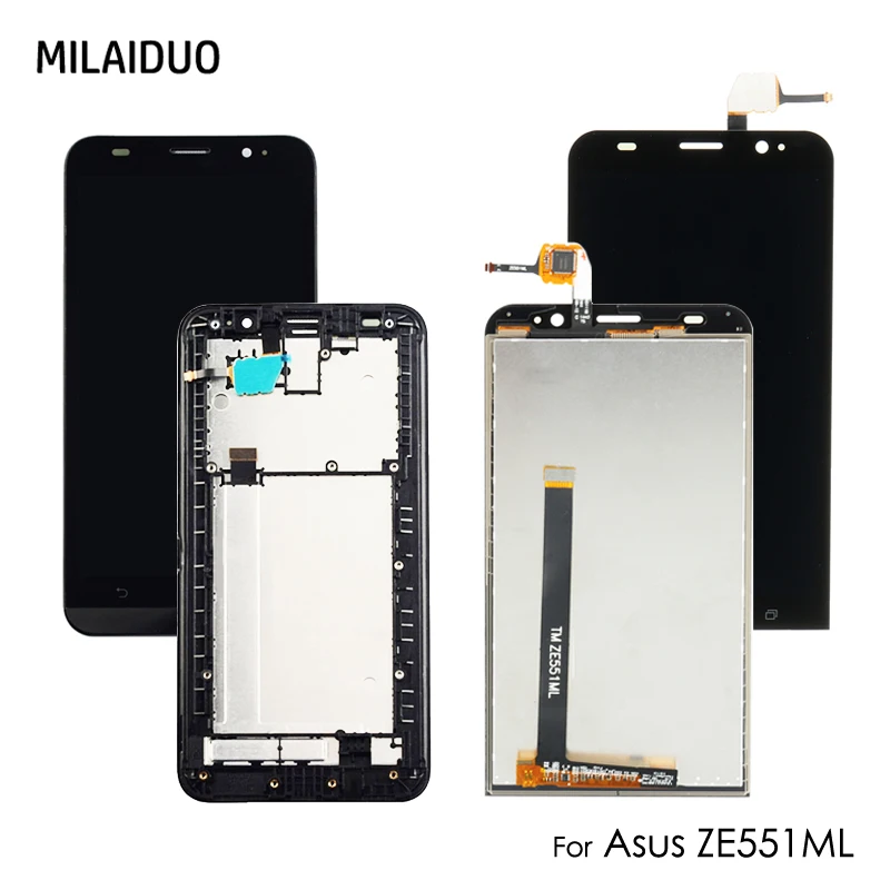 ЖК дисплей для Asus Zenfone 2 ZE551ML Z00A Z00AD Z00ADB сенсорный экран дигитайзер полная сборка
