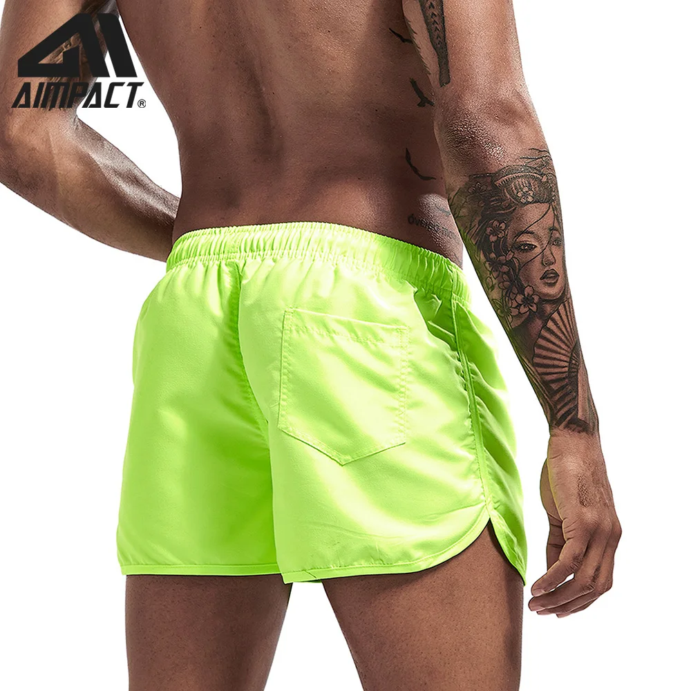 Aimpact Men's Quick Dry Board Shorts Summer Holiday Solid Split Beach Surf Swimming Trunks Hybrid Sport Shorts for Man AM2165 Aimpact Men's Quick Dry Board Shorts Summer Holiday Solid Split Beach Surf Swimming Trunks Hybrid Sport Shorts for Man AM2165