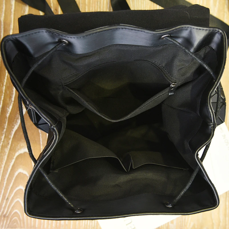 Nevenka ромбовидная решетка рюкзак женский кожаный рюкзак креативные рюкзаки с геометрическим рисунком на шнурке рюкзаки для девочек-подростков