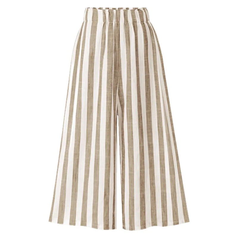 Fashion High Waist Loose Trousers Women Wide Leg Striped Pants 2018 Female Elegant Ankle Length Pants Plus Size 5XL 6XL Pants Fashion High Waist Loose Trousers Women Wide Leg Striped Pants 2018 Female Elegant Ankle Length Pants Plus Size 5XL 6XL Pants